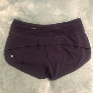 LULULEMON speed up shorts size 4